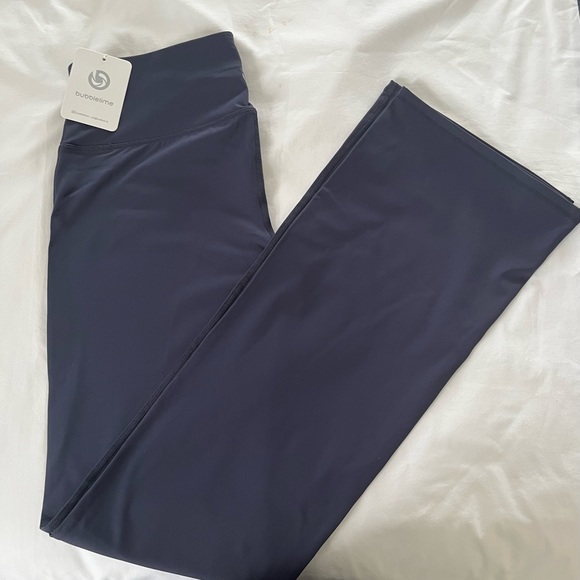 NEW / Navy Blue Bubblelime Yoga Pants - Picture 4 of 4